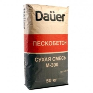 Купить на centrosnab.ru Пескобетон М300, 50кг, Dauer по цене от 329,00 руб.!
